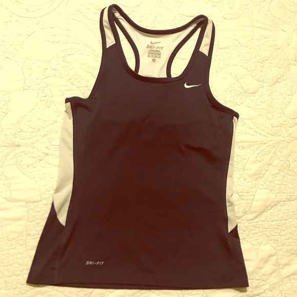 Nike Tops - Nike Dri-Fit Navy Blue/White Athletic Tops